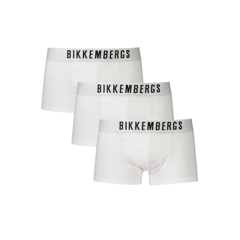BIKKEMBERGS BOXER UOMO BIANCO