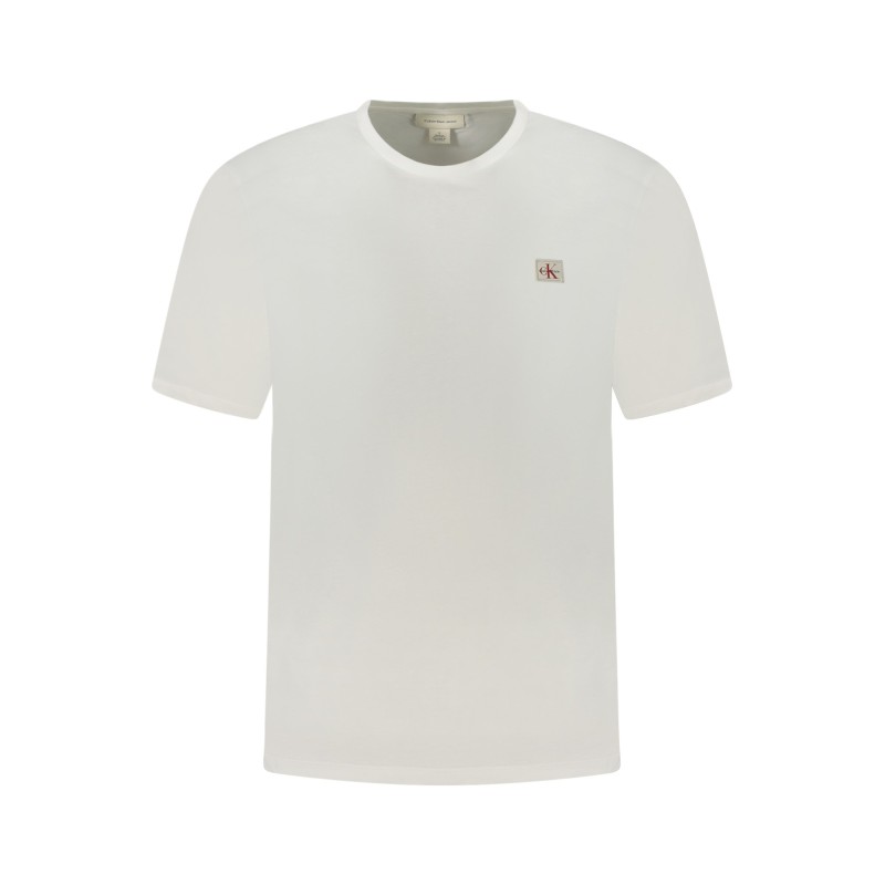 CALVIN KLEIN T-SHIRT MANICHE CORTE UOMO BIANCO