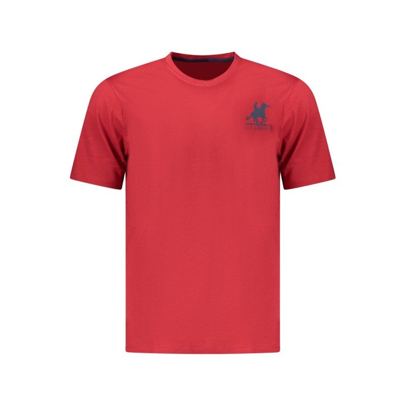 U.S. GRAND T-SHIRT MANICHE CORTE UOMO ROSSO