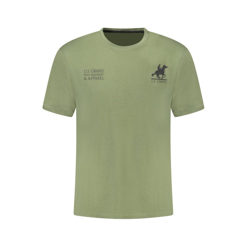 U.S. GRAND T-SHIRT MANICHE CORTE UOMO VERDE