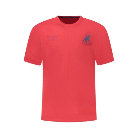 U.S. GRAND T-SHIRT MANICHE CORTE UOMO ROSSO