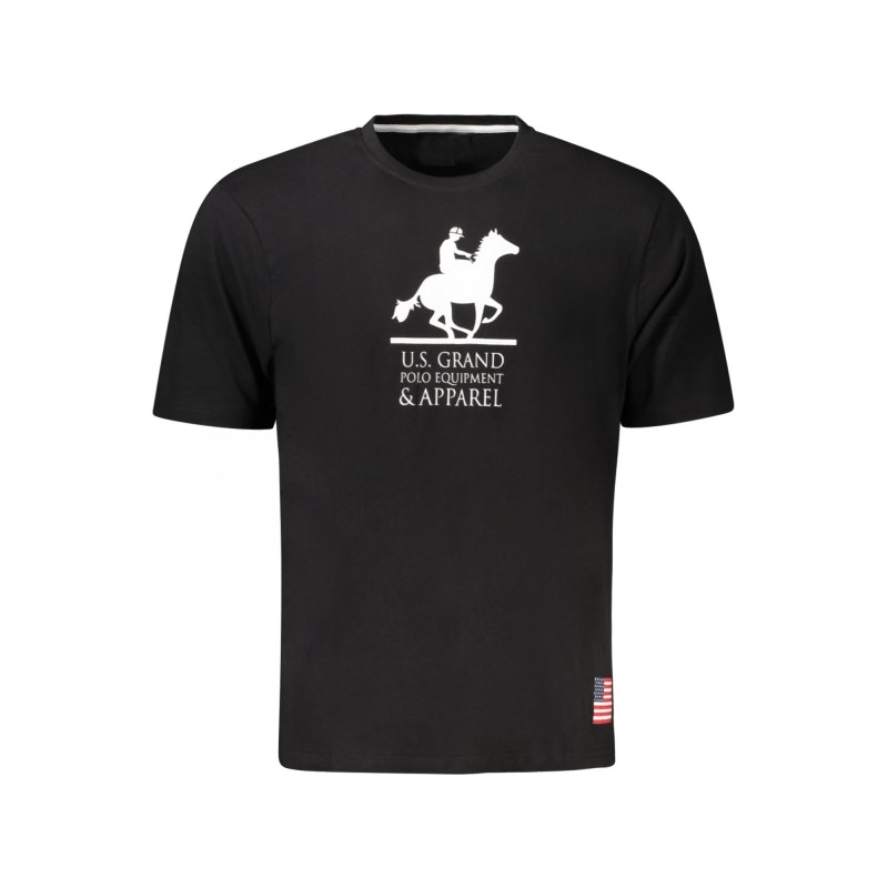 U.S. GRAND T-SHIRT MANICHE CORTE UOMO NERO