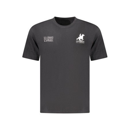 U.S. GRAND T-SHIRT MANICHE CORTE UOMO NERO