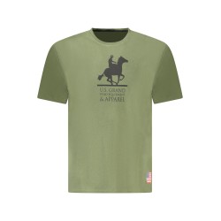 U.S. GRAND T-SHIRT MANICHE CORTE UOMO VERDE