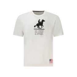 U.S. GRAND T-SHIRT MANICHE CORTE UOMO BIANCO