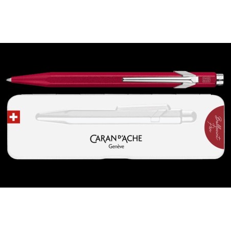 Stylo bille 849™ Colormat-X Rouge avec étui slimpack