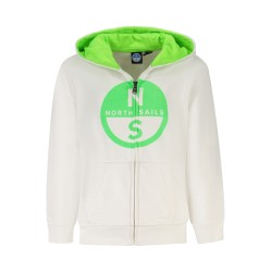 NORTH SAILS FELPA CON ZIP BAMBINO BIANCO