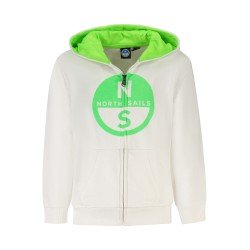 NORTH SAILS FELPA CON ZIP BAMBINO BIANCO