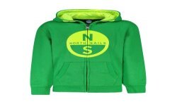 NORTH SAILS FELPA CON ZIP BAMBINO VERDE