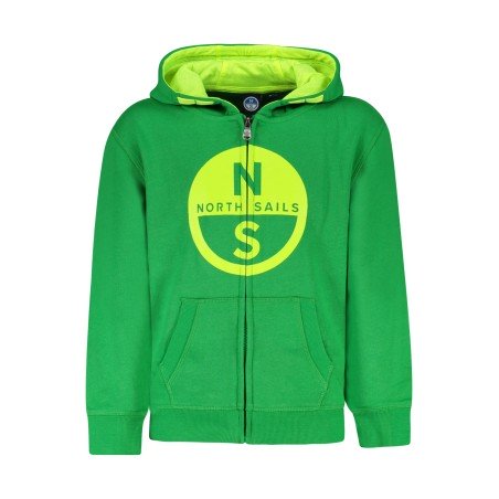 NORTH SAILS FELPA CON ZIP BAMBINO VERDE