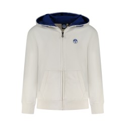 NORTH SAILS FELPA CON ZIP BAMBINO BIANCO