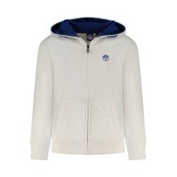 NORTH SAILS FELPA CON ZIP BAMBINO BIANCO
