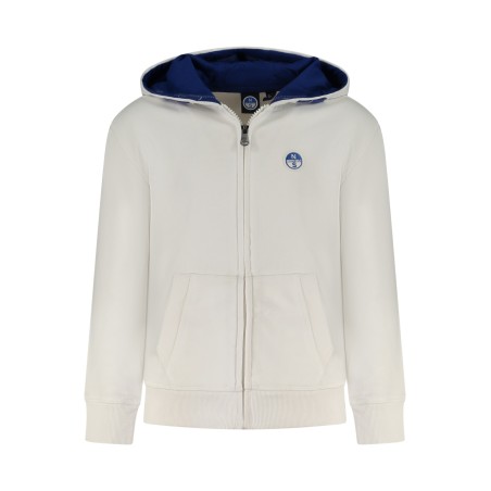 NORTH SAILS FELPA CON ZIP BAMBINO BIANCO