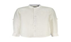 NORTH SAILS CAMICIA MANICHE LUNGHE BAMBINO BIANCO