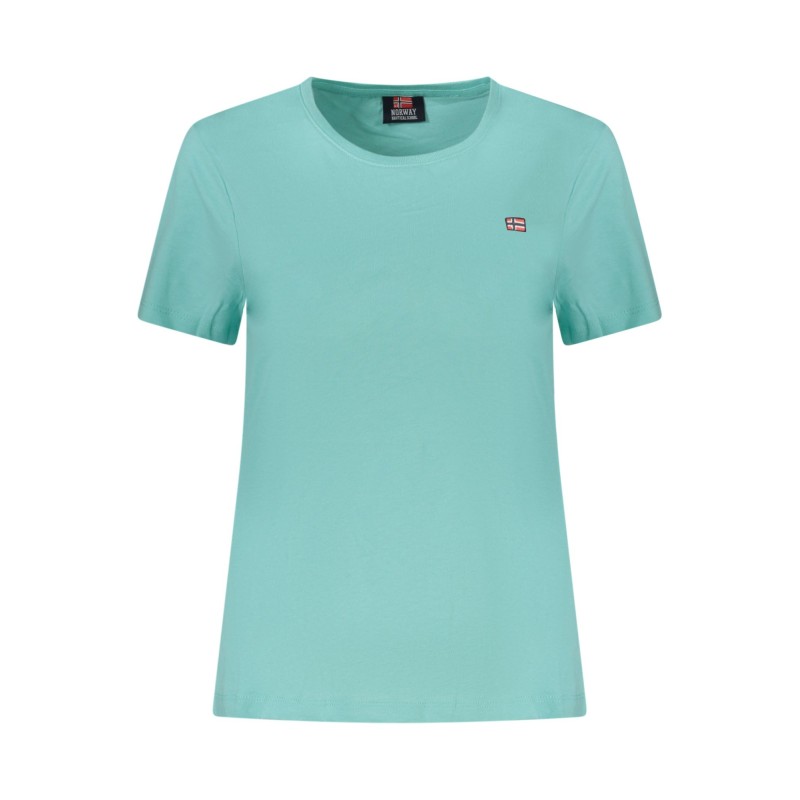 NORWAY 1963 T-SHIRT MANICHE CORTE DONNA AZZURRO