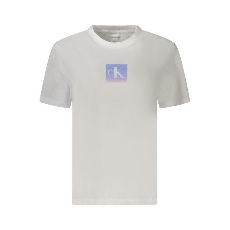 CALVIN KLEIN T-SHIRT MANICHE CORTE DONNA BIANCO