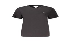 CALVIN KLEIN T-SHIRT MANICHE CORTE DONNA NERO