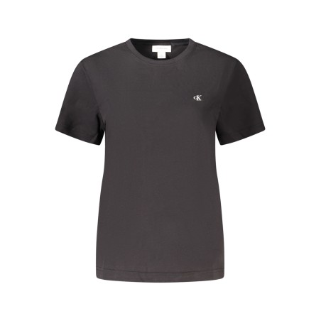 CALVIN KLEIN T-SHIRT MANICHE CORTE DONNA NERO