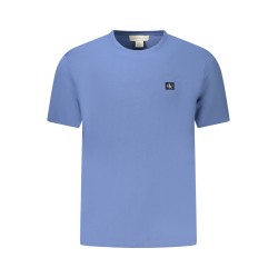 CALVIN KLEIN T-SHIRT MANICHE CORTE UOMO AZZURRO