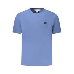 CALVIN KLEIN T-SHIRT MANICHE CORTE UOMO AZZURRO
