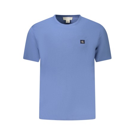 CALVIN KLEIN T-SHIRT MANICHE CORTE UOMO AZZURRO