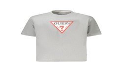 GUESS JEANS T-SHIRT MANICHE CORTE DONNA GRIGIO