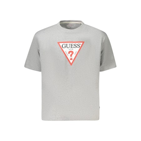 GUESS JEANS T-SHIRT MANICHE CORTE DONNA GRIGIO