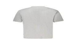 GUESS JEANS T-SHIRT MANICHE CORTE DONNA GRIGIO