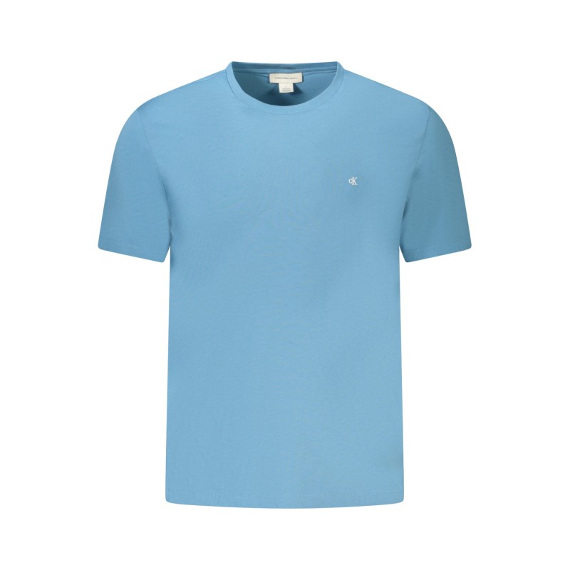 CALVIN KLEIN T-SHIRT MANICHE CORTE UOMO AZZURRO