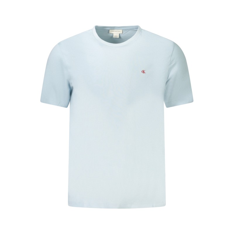 CALVIN KLEIN T-SHIRT MANICHE CORTE UOMO AZZURRO