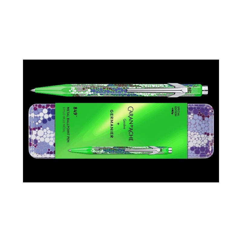 Stylo bille 849™ Germanier Vert fluo avec étui métal