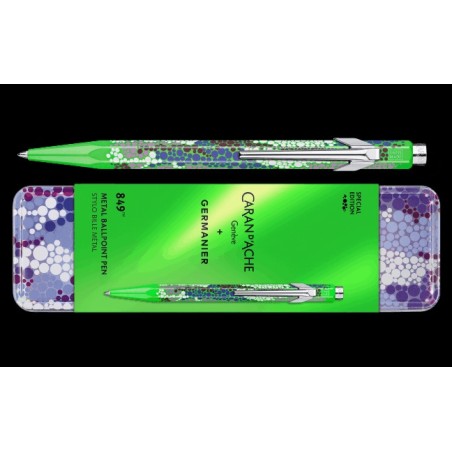 Stylo bille 849™ Germanier Vert fluo avec étui métal