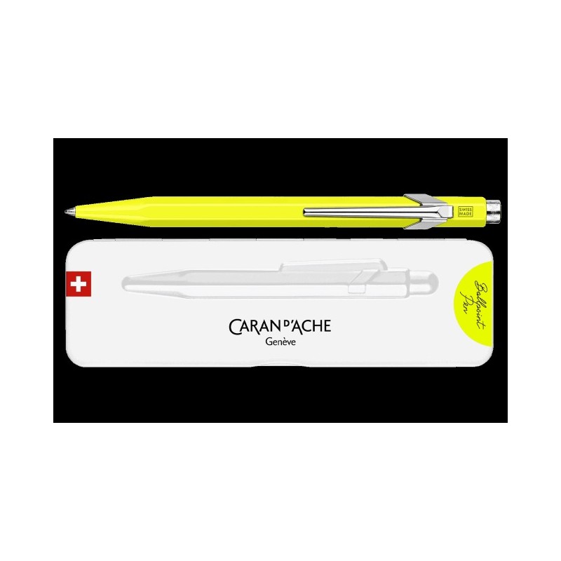 Stylo bille 849™ Jaune fluo avec étui slimpack