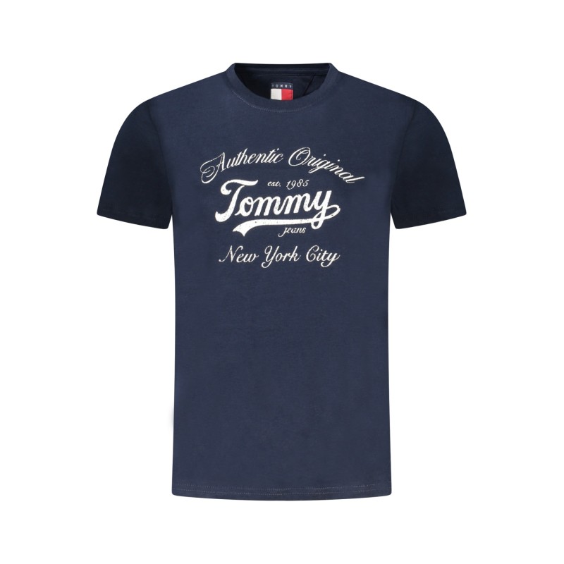 TOMMY HILFIGER T-SHIRT MANICHE CORTE DONNA BLU