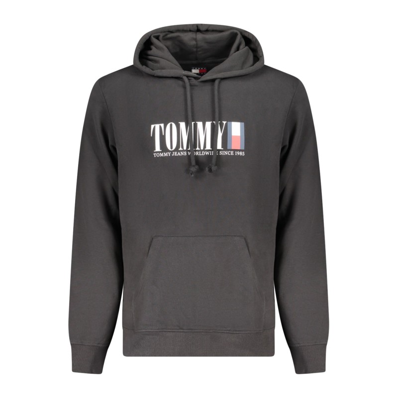 TOMMY HILFIGER FELPA SENZA ZIP UOMO NERO