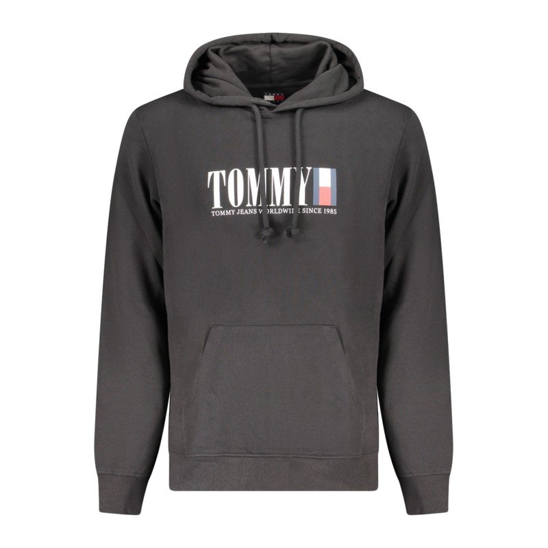 TOMMY HILFIGER FELPA SENZA ZIP UOMO NERO