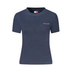 TOMMY HILFIGER T-SHIRT MANICHE CORTE DONNA BLU