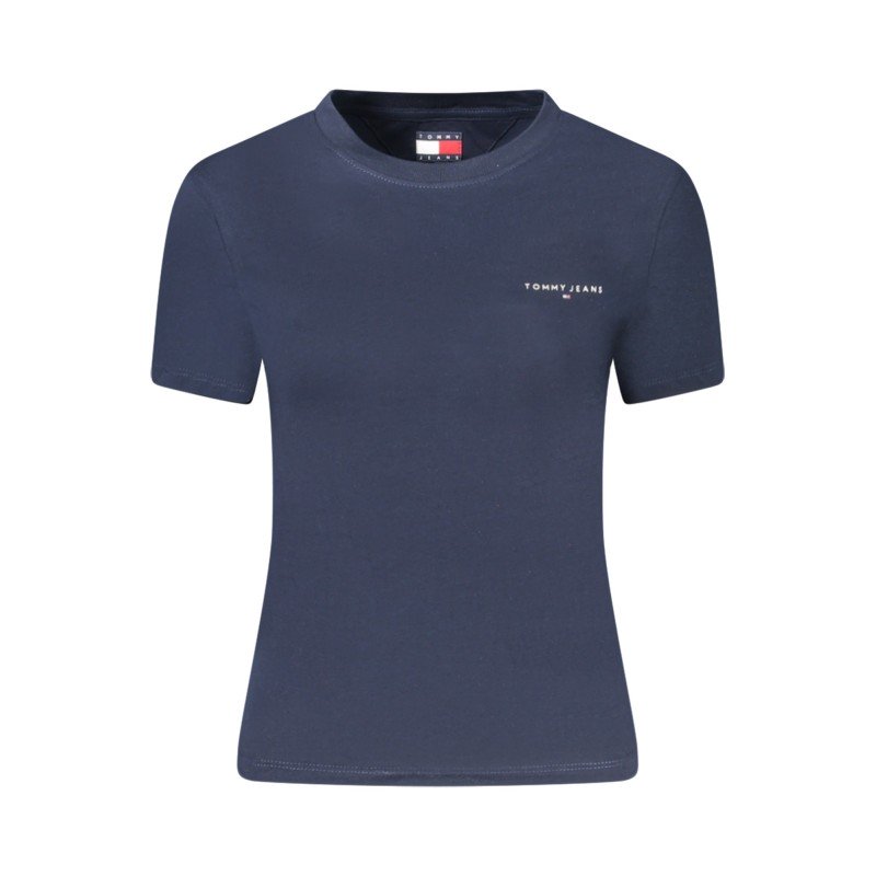 TOMMY HILFIGER T-SHIRT MANICHE CORTE DONNA BLU