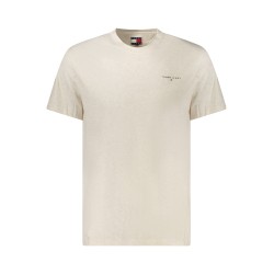 TOMMY HILFIGER T-SHIRT MANICHE CORTE UOMO BEIGE