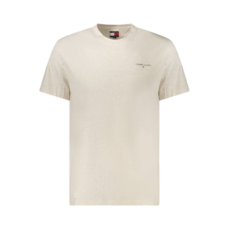 TOMMY HILFIGER T-SHIRT MANICHE CORTE UOMO BEIGE