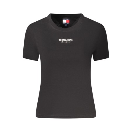 TOMMY HILFIGER T-SHIRT MANICHE CORTE DONNA NERO
