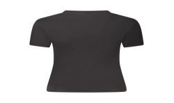 TOMMY HILFIGER T-SHIRT MANICHE CORTE DONNA NERO