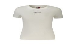 TOMMY HILFIGER T-SHIRT MANICHE CORTE DONNA BIANCO