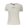 TOMMY HILFIGER T-SHIRT MANICHE CORTE DONNA BIANCO