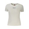 TOMMY HILFIGER T-SHIRT MANICHE CORTE DONNA BIANCO