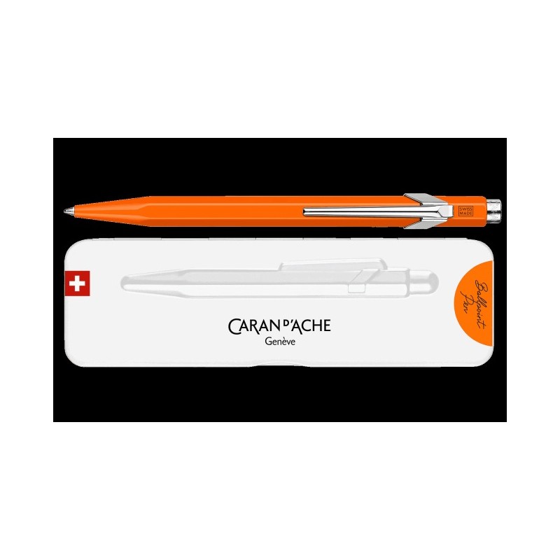 Stylo bille 849™ Orange fluo avec étui slimpack