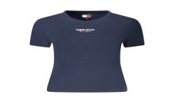 TOMMY HILFIGER T-SHIRT MANICHE CORTE DONNA BLU