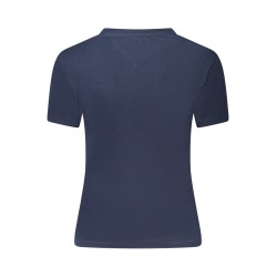 TOMMY HILFIGER T-SHIRT MANICHE CORTE DONNA BLU