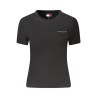 TOMMY HILFIGER T-SHIRT MANICHE CORTE DONNA NERO
