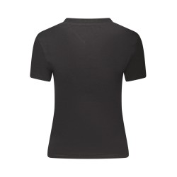 TOMMY HILFIGER T-SHIRT MANICHE CORTE DONNA NERO